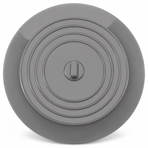 Large Silicone Sink Drain Stopper & Odor-Sealing Cover