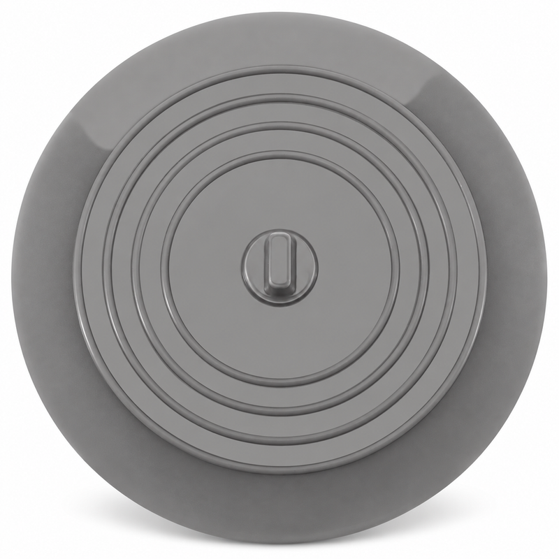 Large Silicone Sink Drain Stopper & Odor-Sealing Cover
