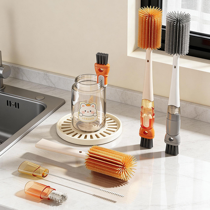 Portable 5-in-1 Bottle Cleaning Brush Kit
